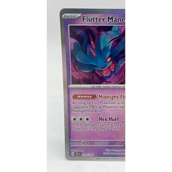 Flutter Mane 078/162 Temporal Forces Rare Ancient Pokemon TCG Holo Mint Unplayed - Picture 3 of 7